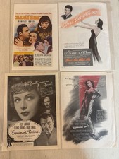 Hedy Lamarr 6 Vintage Movie Ads Lot 1938-1951 Algiers Samson James Stewart picture