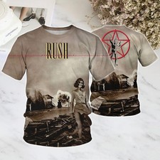 Hot Rush Permanent Waves Album Cover 3D T Shirt CC434 picture