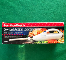 Hamilton Beach 74100 Swivel Action Electric Knife Comfort-Grip White 9 in picture