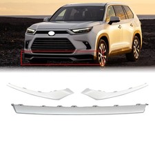 Front Bumper Lower Trims Silver 3PCS For Toyota Grand Highlander Hybrid 24-25 picture