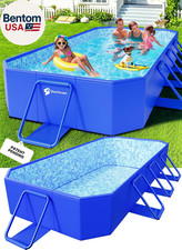 Large Foldable Pool  Extra Large Non Inflatable Swimming Pool for Kids and Adult picture