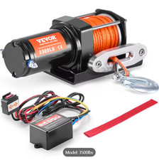 VEVOR Electric Winch ATV/UTV 3500 lbs Synthetic Rope Wired Control picture