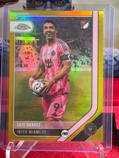 2026 Topps Chrome MLS Luis Suarez Gold Refractor /50 picture