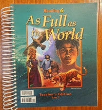BJU Press Reading 6 As Full as the World Teacher's Edition Part 2 Spiral 2nd picture