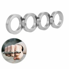 4PCS Rotatable Foldable Ring Set For Men Jewelry Stainless Steel Knuckles Rings picture