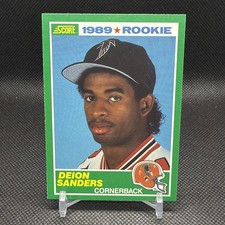 Score 1989 Deion Sanders Rookie Base #246 Atlanta Falcons NFL Football Card picture