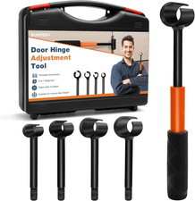 Door Hinge Adjustment Tool Kit, 4 in 1 Hinge Gap Adjusting Wrench Set for Reside picture
