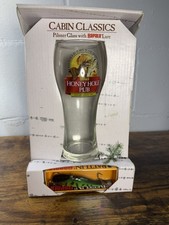 Rapala Cabin Classics Pilsner Glass Honey Hole Pub w Rattlin Rapala Lure NIB picture