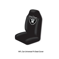 Northwest NFL Oakland Raiders Universal Fit Car Truck Front Bucket Seat Cover picture