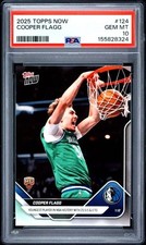 2025 TOPPS NOW #124 COOPER FLAGG PSA 10 picture