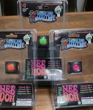 RARE Authentic World’s Smallest NeeDoh Groovy Glob, Set of 3, Pink-Green-Orange picture