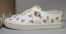 Soludos Marin Embroidered Sneaker Ivory Women's Size 10 picture