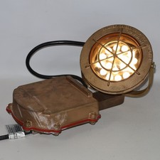 Acuity Lighting Hydrel Model 4426 Brass Underwater LED Spotlight Tested Working picture