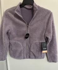 Cali Sport reversible purple fleece jacket size M picture