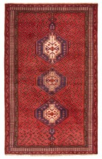 Vintage Traditional Hand-Knotted Area Rug 4'2