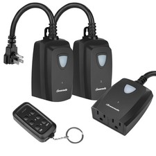 DEWENWILS Outdoor Remote Control Outlet Weatherproof for Christmas Lights picture
