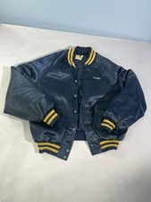 Vintage King Louie Pro Fit Jacket L Snap Navy Gold Blank Jacket Imo’s Pizza MIKE picture