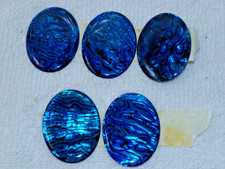 Gorgeous PAUA Abalone  28 x 38 mm Oval Cabochon - NOS Cab picture
