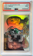 SICK☘️RARE 1998-99 Flair Showcase PAUL PIERCE ROW 1 HOLO RC #/1500 PSA MINT HOF picture
