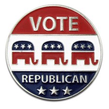 PinMart's Vote Republican Elephant Political Patriotic Lapel Pin picture
