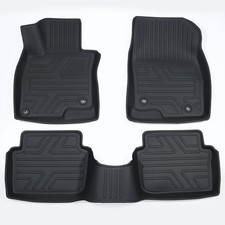 Floor Mats 2 Rows Liners Carpets For 2014-2018 Mazda 3 TPE Rubber All Weather picture