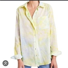 Anthropologie Pilcro & The Letterpress Cate Classic Tie-Dye Button Down. Medium picture