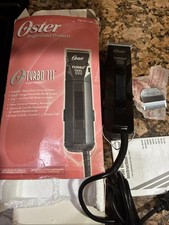 OSTER Turbo 111 Professional Clipper with 2 Blades size #1 And000 See Pictures picture