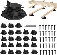 24-Pack Adjustable Deck Support Pedestals, 1.18