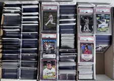 HUGE 1,450+ BASEBALL CARD LOT (NO BASE, ROOKIES, AUTOS, PATCHES, #)- DESCRIPTION picture