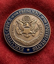 New Authentic Trump Executive Office Of The President ONDCP Challenge Coin picture