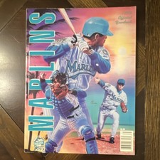 Florida Marlins Official Vintage 1993 Yearbook with Player Autographs Baseball picture