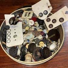 2.5 Lb Antique VTG  Buttons Mixed Lot Ornate - Different Color/ Design & Sizes picture