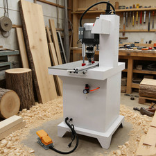 110V Pneumatic Hinge Boring Insertion Machine Woodworking 1Head Hinge 2880R/min picture