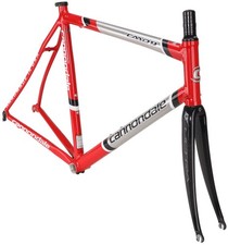 Cannondale CAAD9 Alloy Road Bike Frameset 58cm RED 700c Rim QR USA Made ~2008 picture