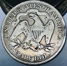 1890 Seated Liberty Half Dollar 50C Ungraded 90% Silver US Coin CC31464 picture