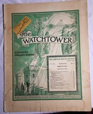 The Watchtower March 15 1939 Jehovah's Witnesses JW Original Stapled picture