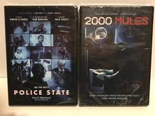 Dinesh D'Souza 2 DVD Set - Police State w/ Dan Bongino + 2000 Mules Election Fra picture