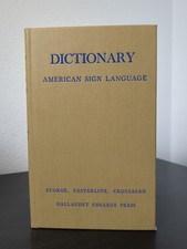 A Dictionary of American Sign Language Stokoe Gallaudet Press 1965 Scarce picture