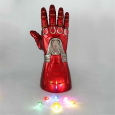 Kid Size Infinity War Gauntlet LED Light Stone Glove Halloween Iron Man Costume picture