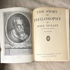 RARE 1927 “The Story of Philosophy” Will Durant Hardcover Cloth Good Condition picture