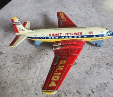 Vintage COMET JETLINER D. H. 104 Tin Litho toy. picture