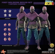 Tmnt Mezco One:12 Collective Foot Soldiers Army Builder Set - Cartoon Version picture