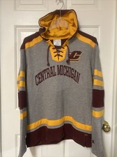 Champion Central Michigan Chips Pullover Hoodie Sweatshirt Embroidered Adult M picture