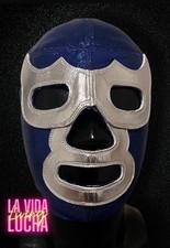Professional Blue Demon Lucha Libre Wrestling Mask Made of Lame picture