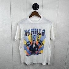 Vintage 1991 Double Sided Vanilla Ice Tour Tee Size Large picture