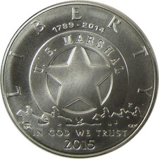 2015 P U.S. Marshals Service Commemorative Silver Dollar Uncirculated picture