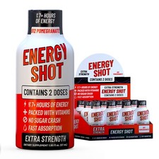 (12 Pack) GAQ B12 Energy Shots, Pomegranate, Energy Lasts Up to 7+ Hours picture