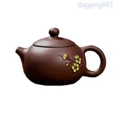 Chinese Yixing Zisha Clay Pottery Teapot Purple Handmade Plum Blossom Teakettle picture