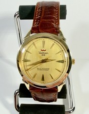 Vintage Men's Waltham 100 Jewel Automatic Watch - Runs - 34.5mm 10k GF -8X picture