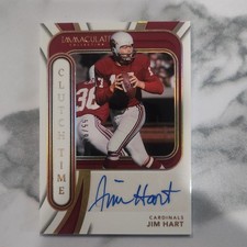 2024 IMMACULATE CLUTCH TIME AUTOGRAPH JIM HART /99 #CTI-JHT AUTO picture